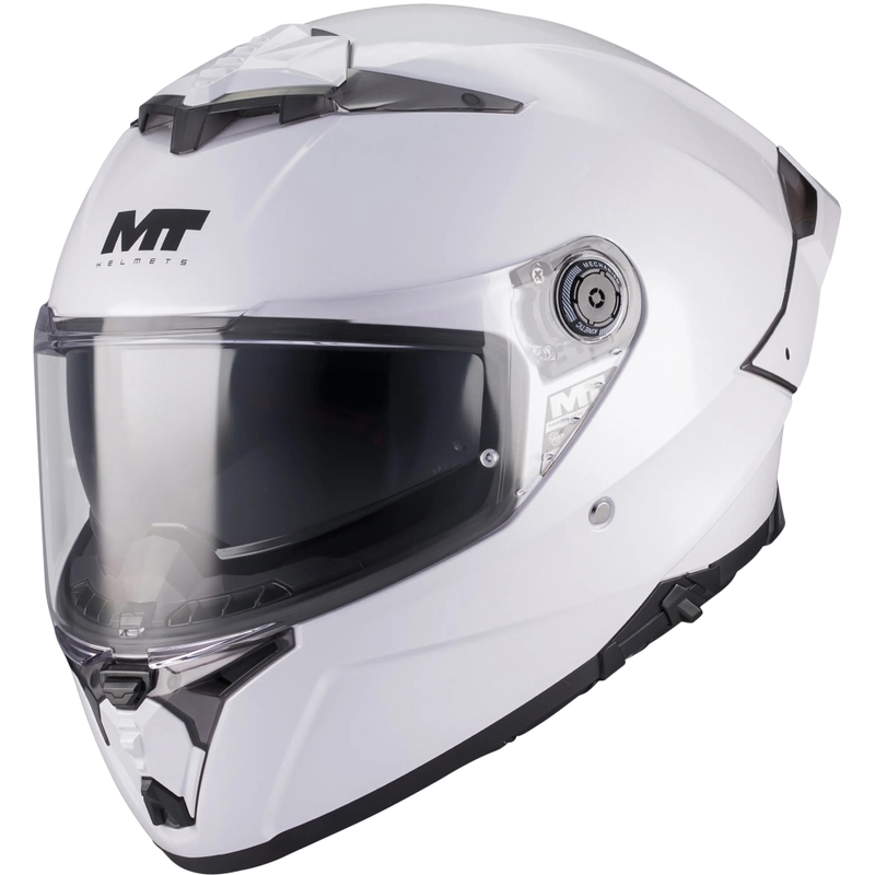 Celoobrazna motoristična čelada MT Thunder 4 R Pure A0 bela