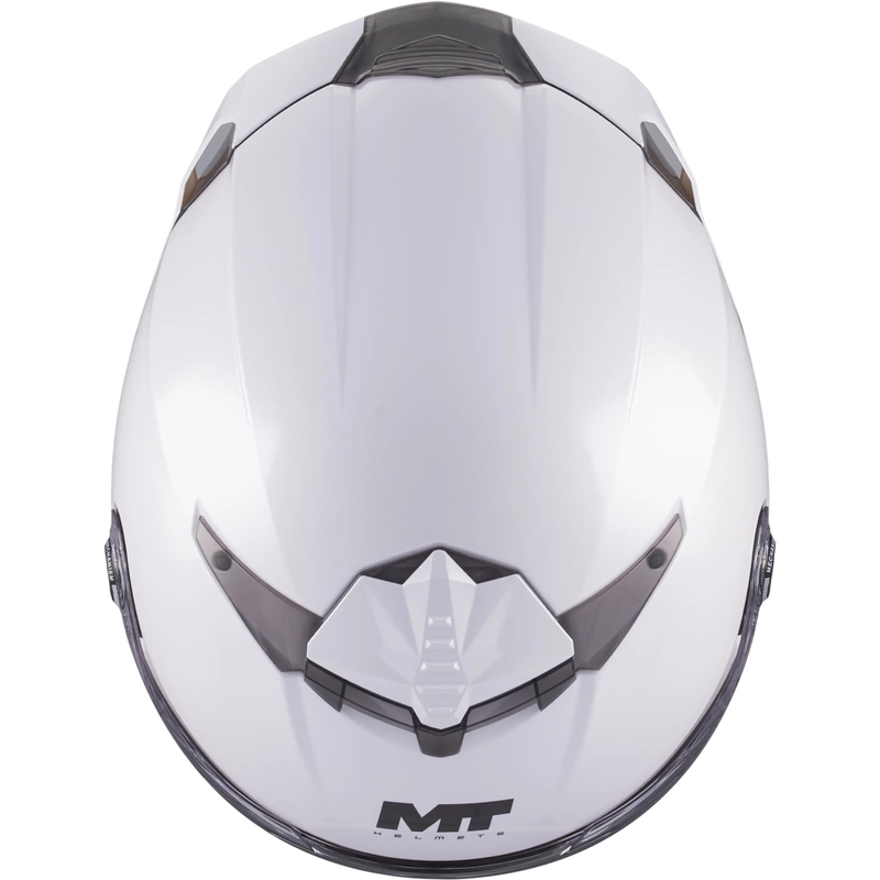 Celoobrazna motoristična čelada MT Thunder 4 R Pure A0 bela