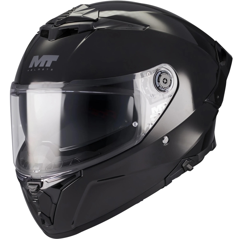 Celoobrazna motoristična čelada MT Thunder 4 R Pure A1 črna