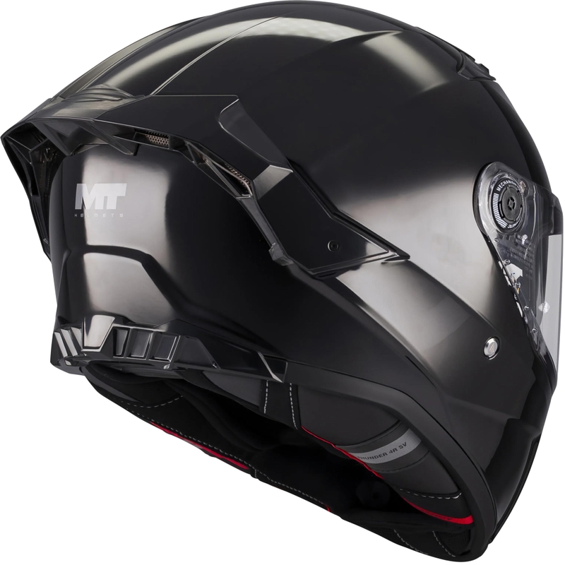 Celoobrazna motoristična čelada MT Thunder 4 R Pure A1 črna
