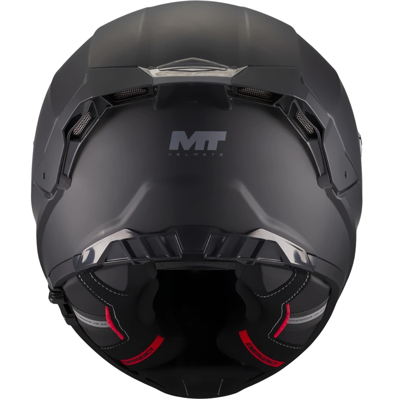 Motoristična čelada MT Thunder 4 R Pure A1 z integriranim obrazom, mat črna