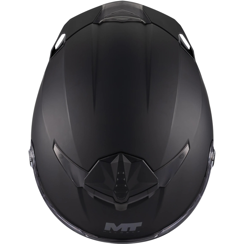 Motoristična čelada MT Thunder 4 R Pure A1 z integriranim obrazom, mat črna