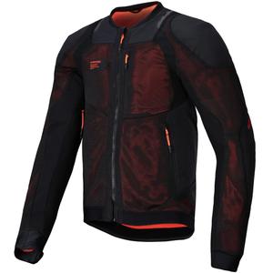 Alpinestars TROOP-AIR PRO motoristična jakna črno-fluo rdeča
