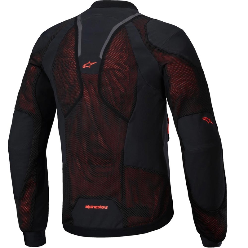 Alpinestars TROOP-AIR PRO motoristična jakna črno-fluo rdeča
