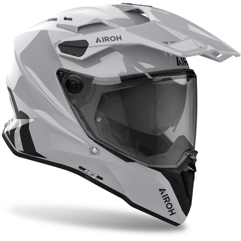 Čelada Airoh Commander 2 Color Enduro, sijajno siva