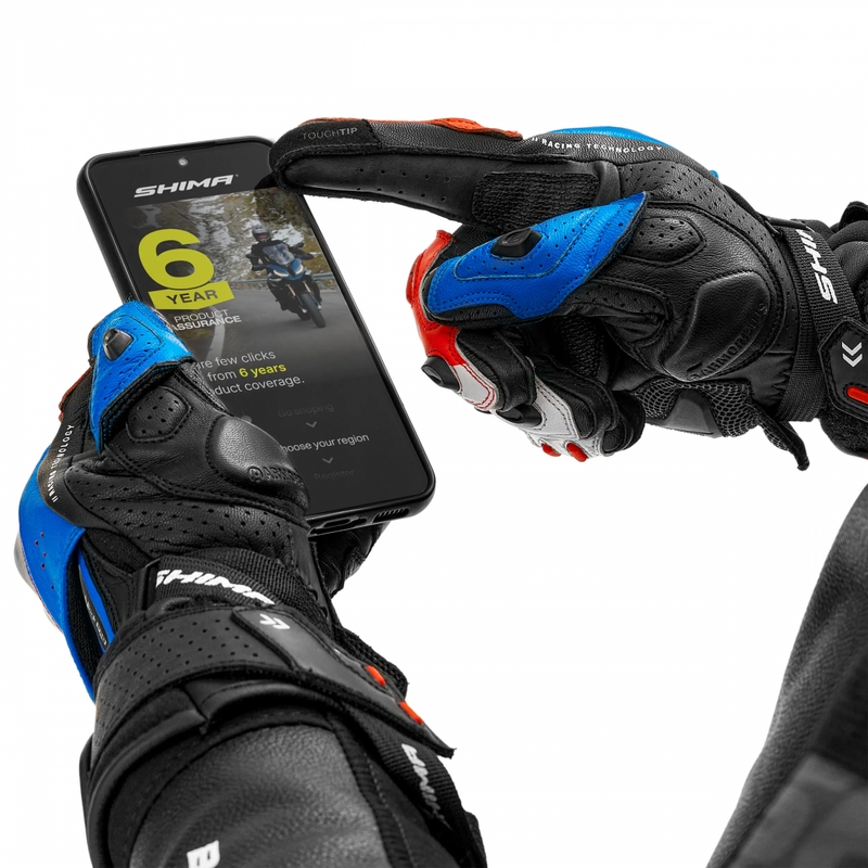 Moto rokavice Shima RS-3 modre barve
