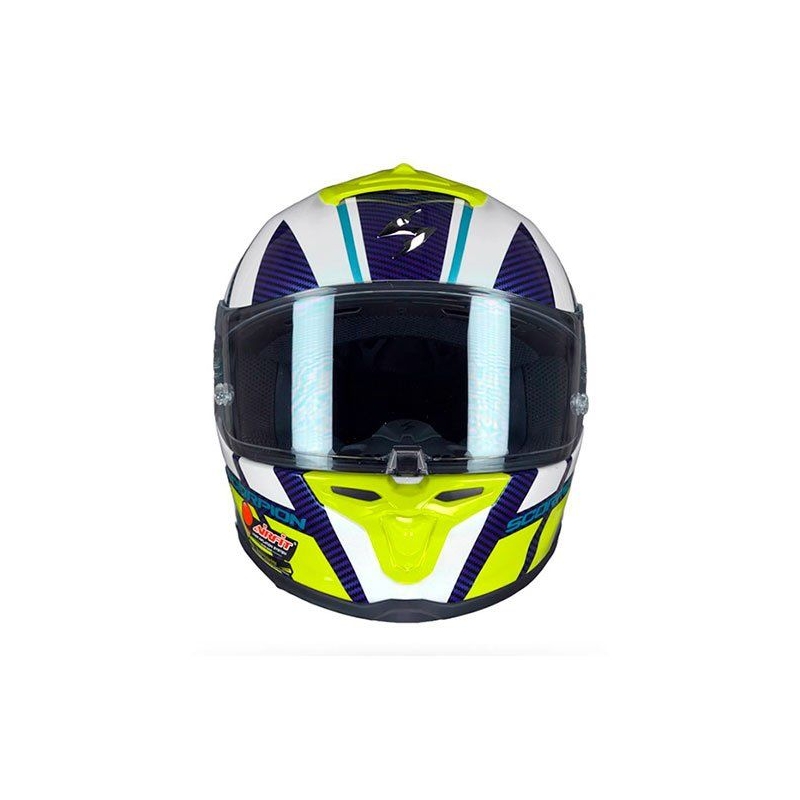 Integralna čelada Scorpion EXO-R1 Air Corpus belo-modro-rumena razprodaja