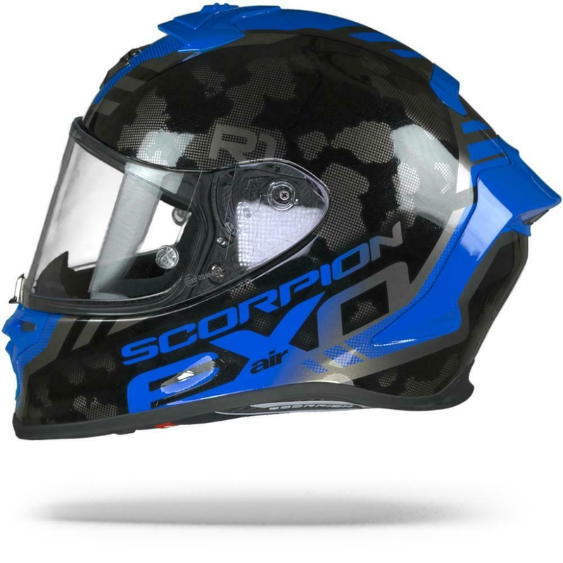 Integralna čelada Scorpion EXO-R1 Air Ogi srebrno-modra