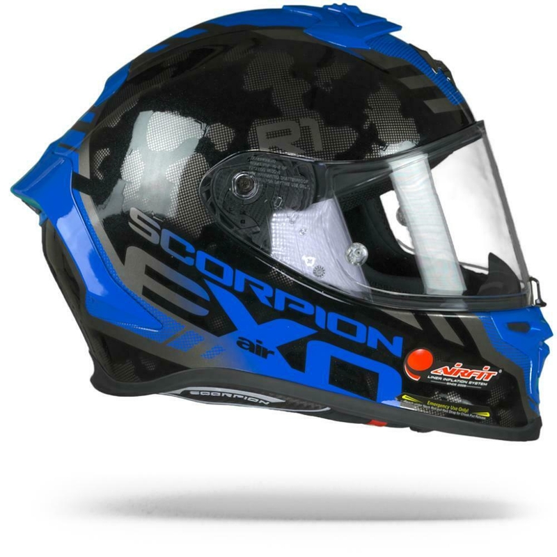 Integralna čelada Scorpion EXO-R1 Air Ogi srebrno-modra
