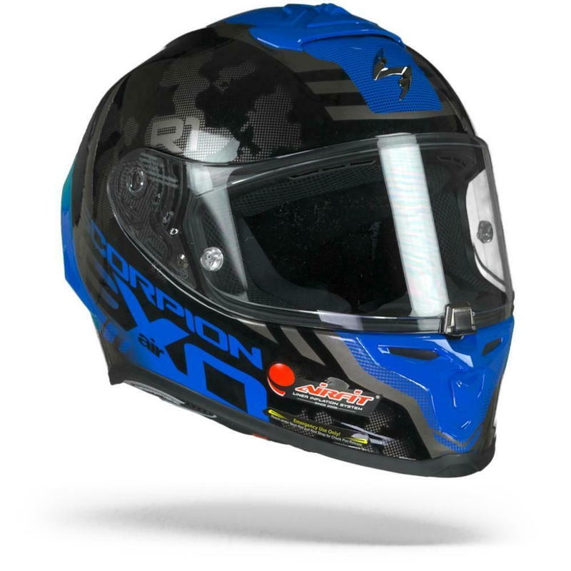 Integralna čelada Scorpion EXO-R1 Air Ogi srebrno-modra