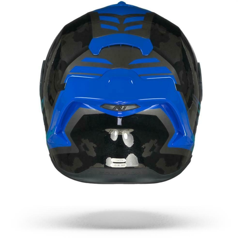 Integralna čelada Scorpion EXO-R1 Air Ogi srebrno-modra