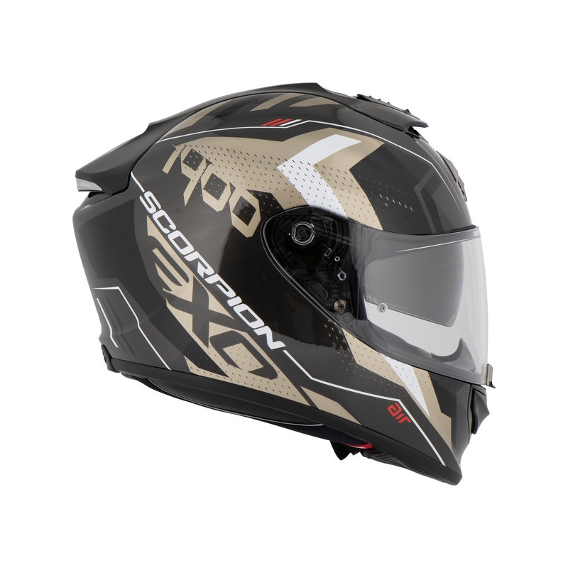 Integral Motoristična čelada Scorpion Exo-1400 Air T-shirt black-gold razprodaja