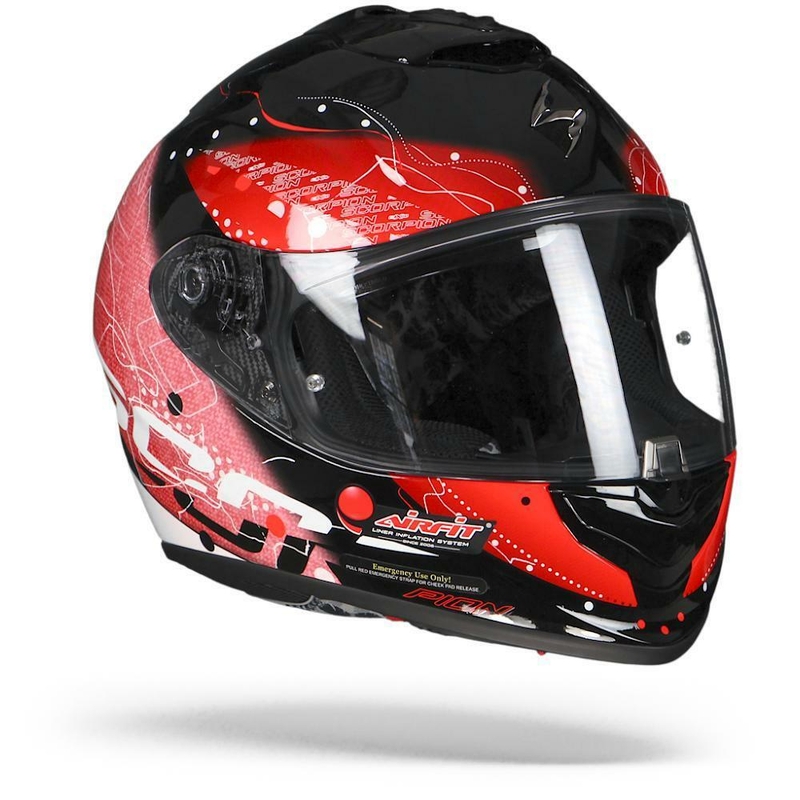 Integralna čelada Scorpion EXO-1400 Air Classy črno-rdeča