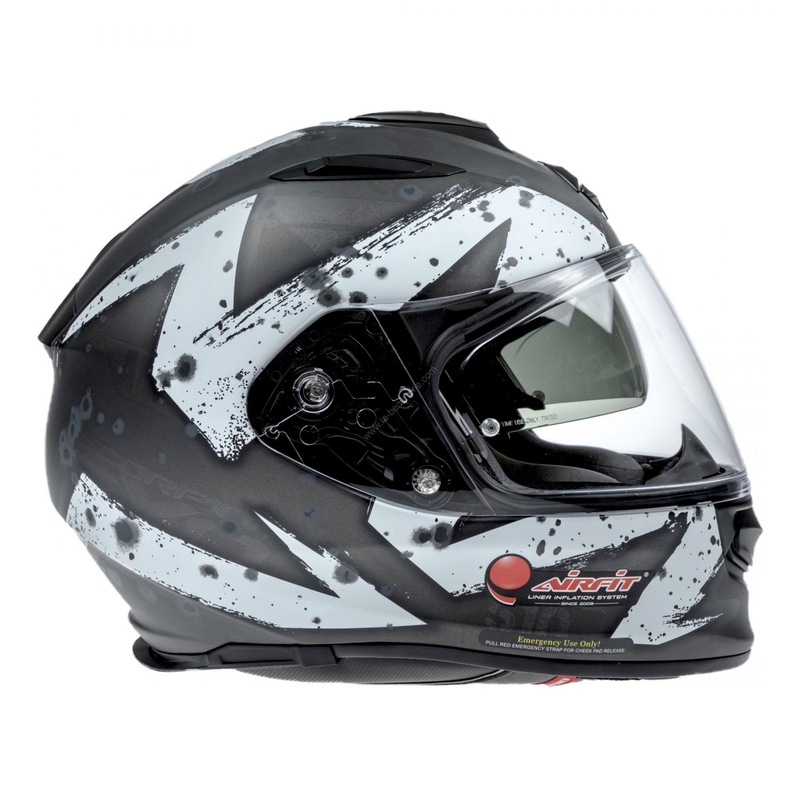 Integrirana čelada Scorpion EXO-510 Air Marcus črna mat-srebrno-bela