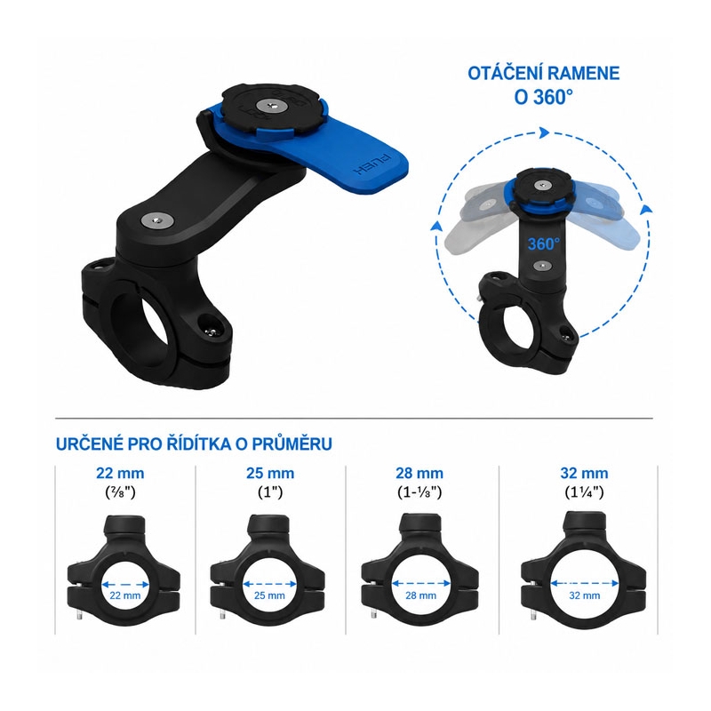 Nosilec za krmilo motornega kolesa Quad Lock® (V2)