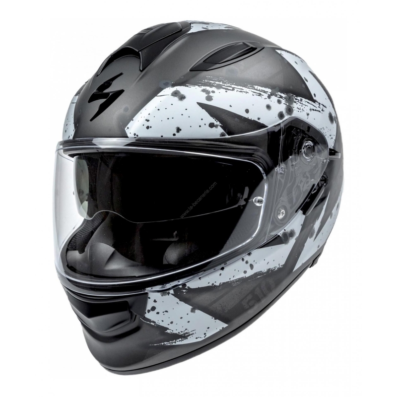 Integrirana čelada Scorpion EXO-510 Air Marcus črna mat-srebrno-bela