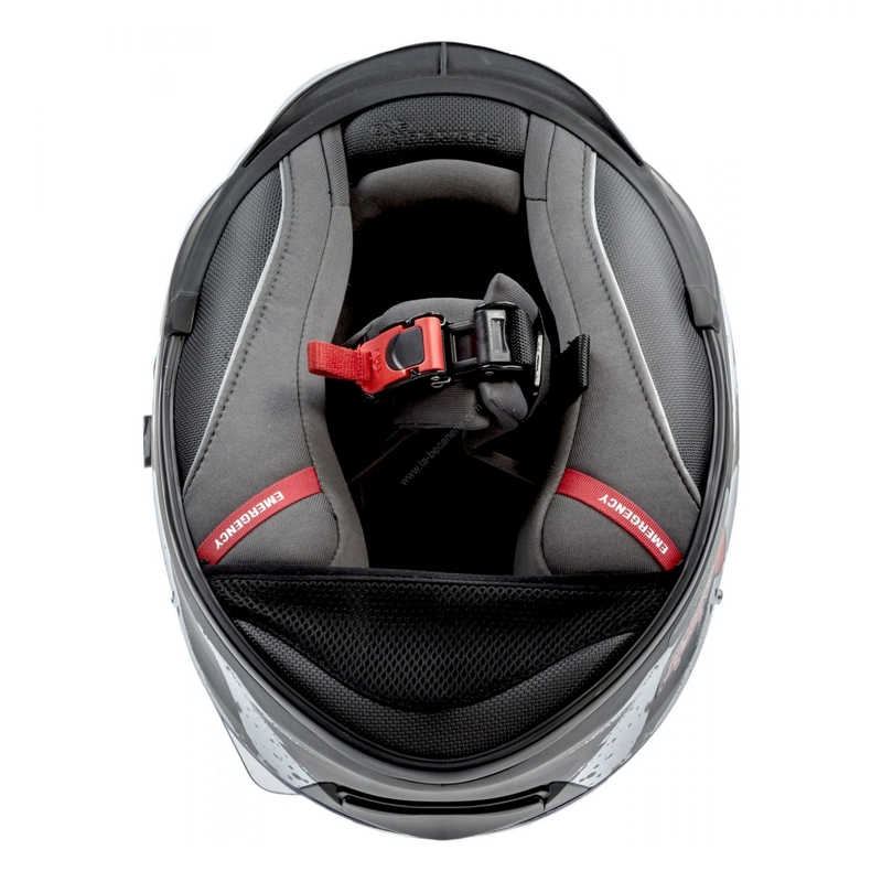 Integrirana čelada Scorpion EXO-510 Air Marcus črna mat-srebrno-bela