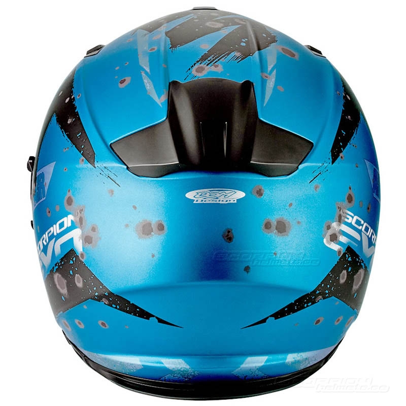 Integralna motoristična čelada Scorpion EXO-510 Air Marcus modra mat-črna