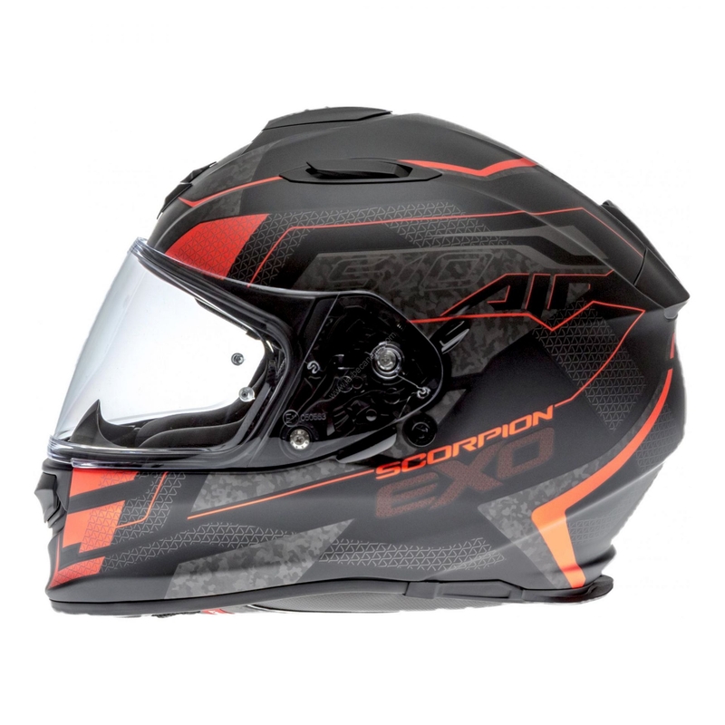 Integralna motoristična čelada Scorpion EXO-510 Air Galva black matte-red razprodaja
