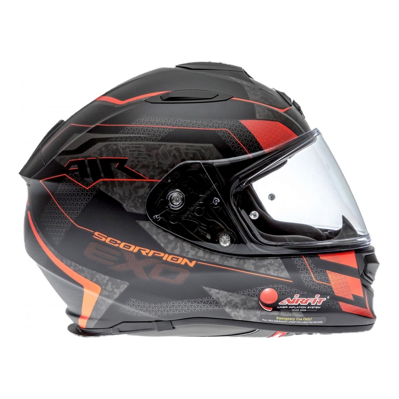 Integralna motoristična čelada Scorpion EXO-510 Air Galva black matte-red razprodaja