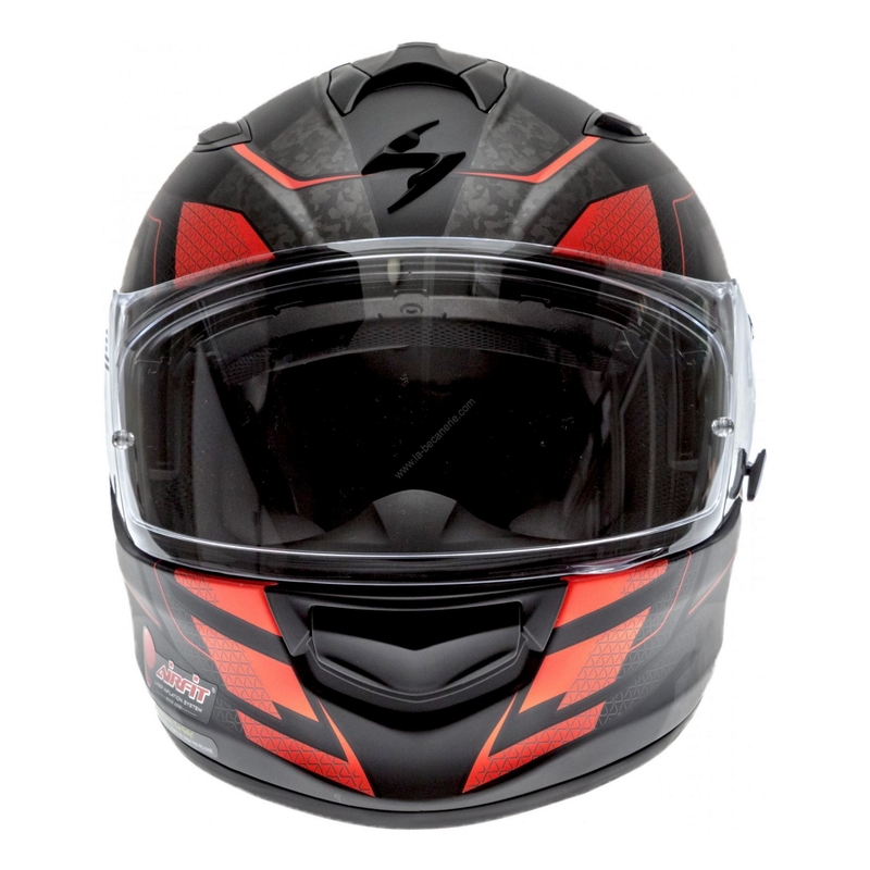 Integralna motoristična čelada Scorpion EXO-510 Air Galva black matte-red razprodaja