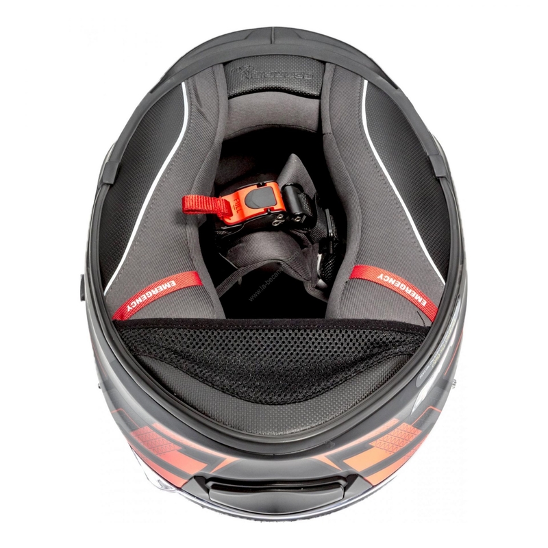 Integralna motoristična čelada Scorpion EXO-510 Air Galva black matte-red razprodaja
