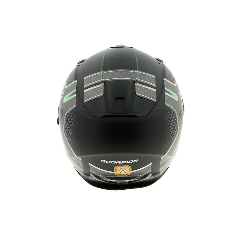Integralna motoristična čelada Scorpion EXO-510 Air Route črna mat-zelena