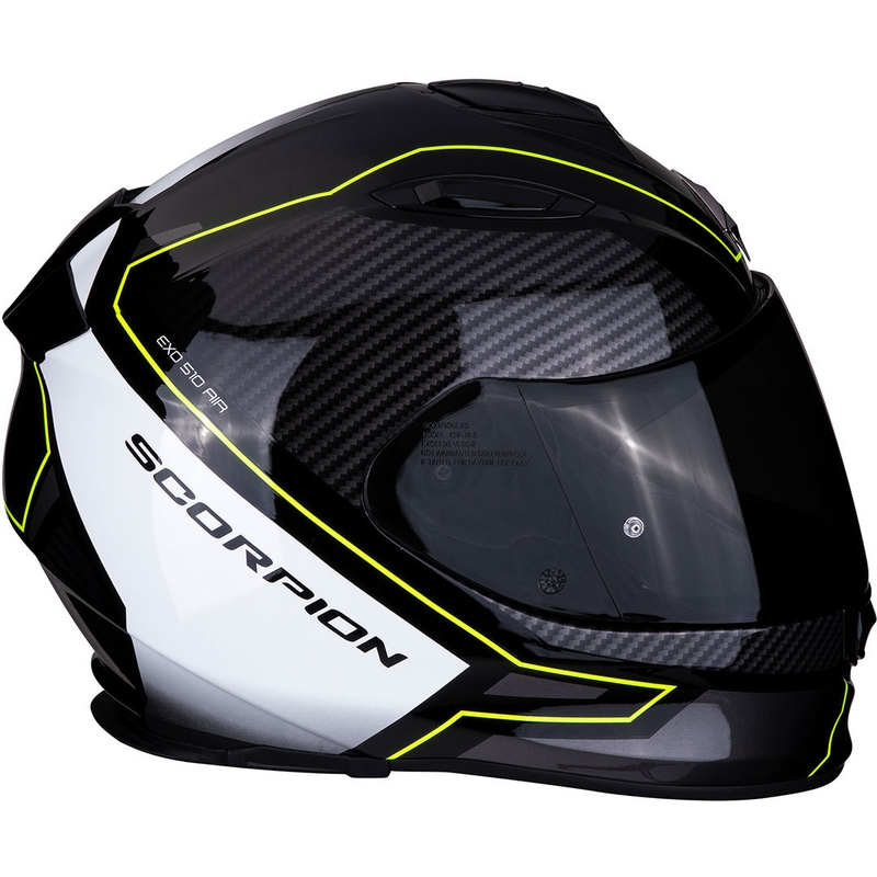 Integralna čelada Scorpion EXO-510 Air Frame black-white-fluo yellow razprodaja