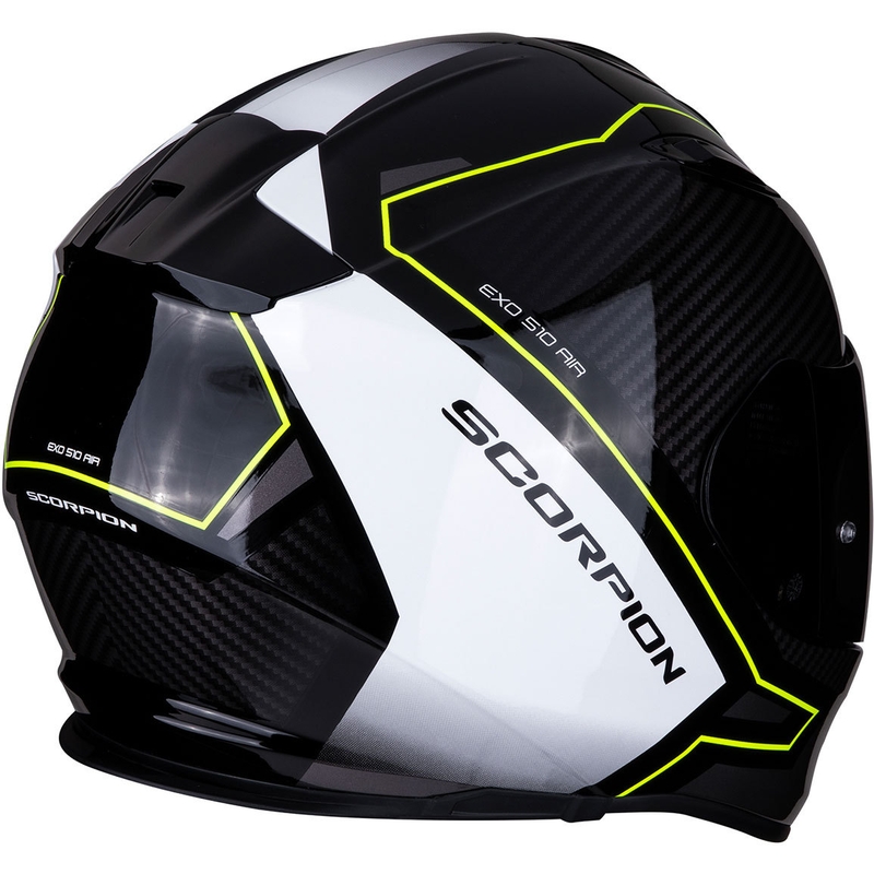 Integralna čelada Scorpion EXO-510 Air Frame black-white-fluo yellow razprodaja