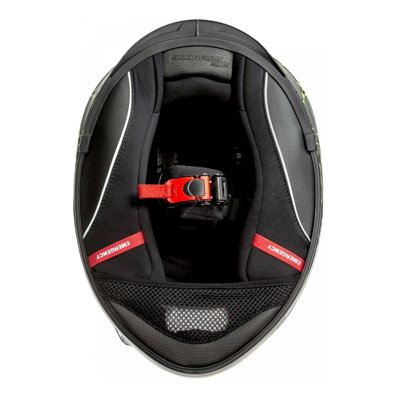 Integralna čelada Scorpion EXO-510 Air Likid titanium-fluo rumena razprodaja