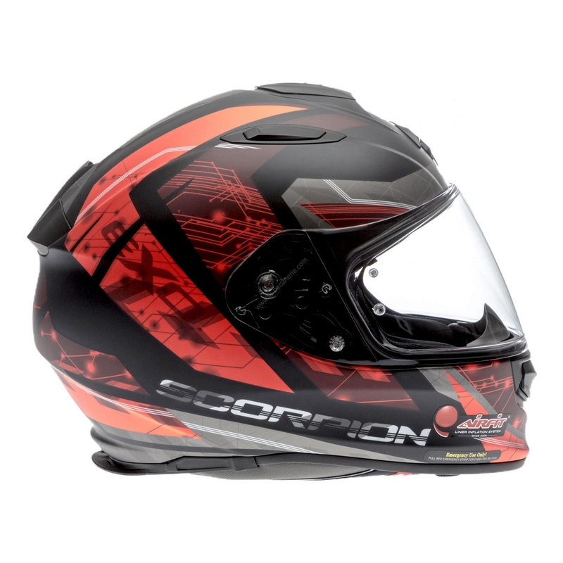 Integralna čelada Scorpion EXO-510 Air Clarus črno-rdeča
