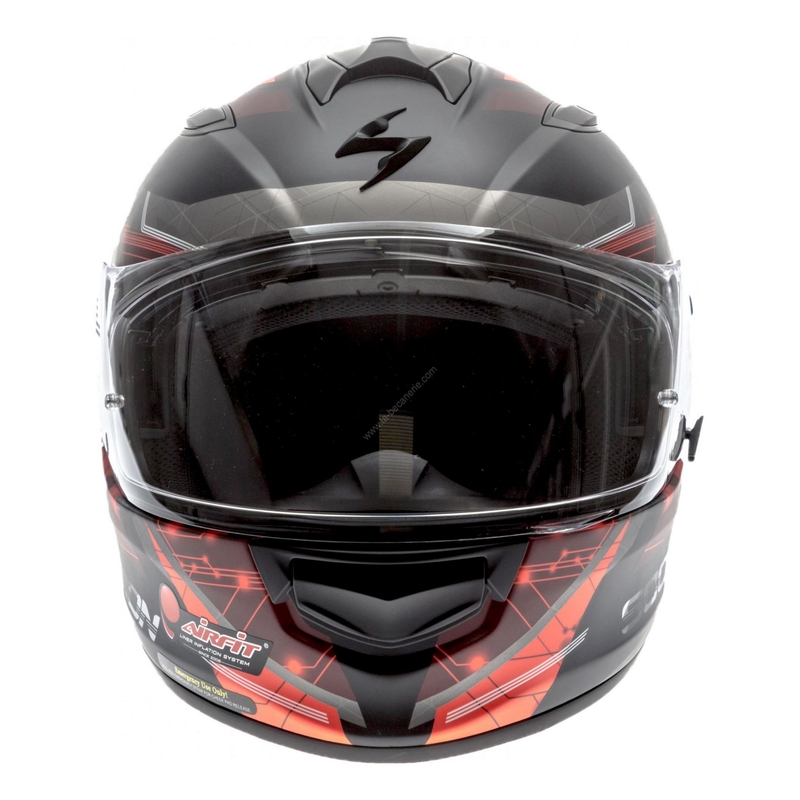 Integralna čelada Scorpion EXO-510 Air Clarus črno-rdeča