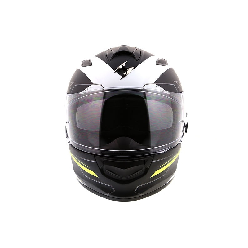 Integralna čelada Scorpion EXO-510 Air Cross črno-bela-fluo rumena razprodaja