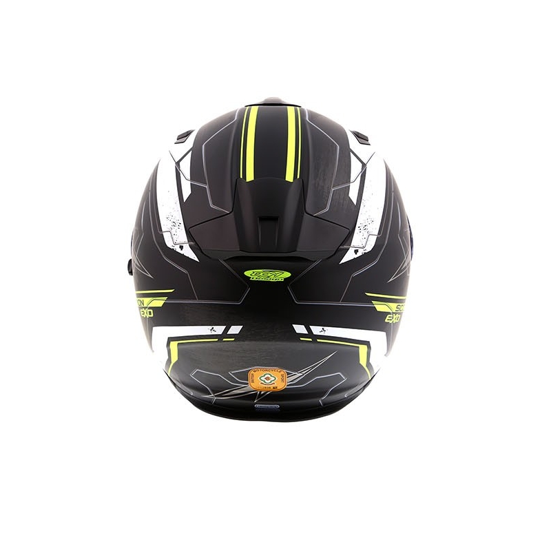 Integralna čelada Scorpion EXO-510 Air Cross črno-bela-fluo rumena razprodaja