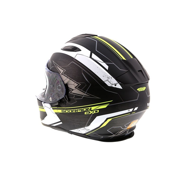 Integralna čelada Scorpion EXO-510 Air Cross črno-bela-fluo rumena razprodaja