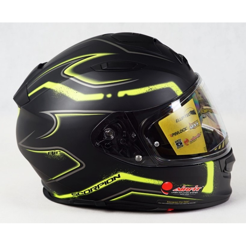 Integralna čelada Scorpion EXO-510 Air Radium black-fluo yellow