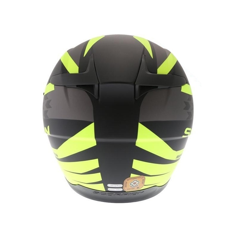 Integralna čelada Scorpion EXO-490 Genesi črna mat-fluo rumena razprodaja