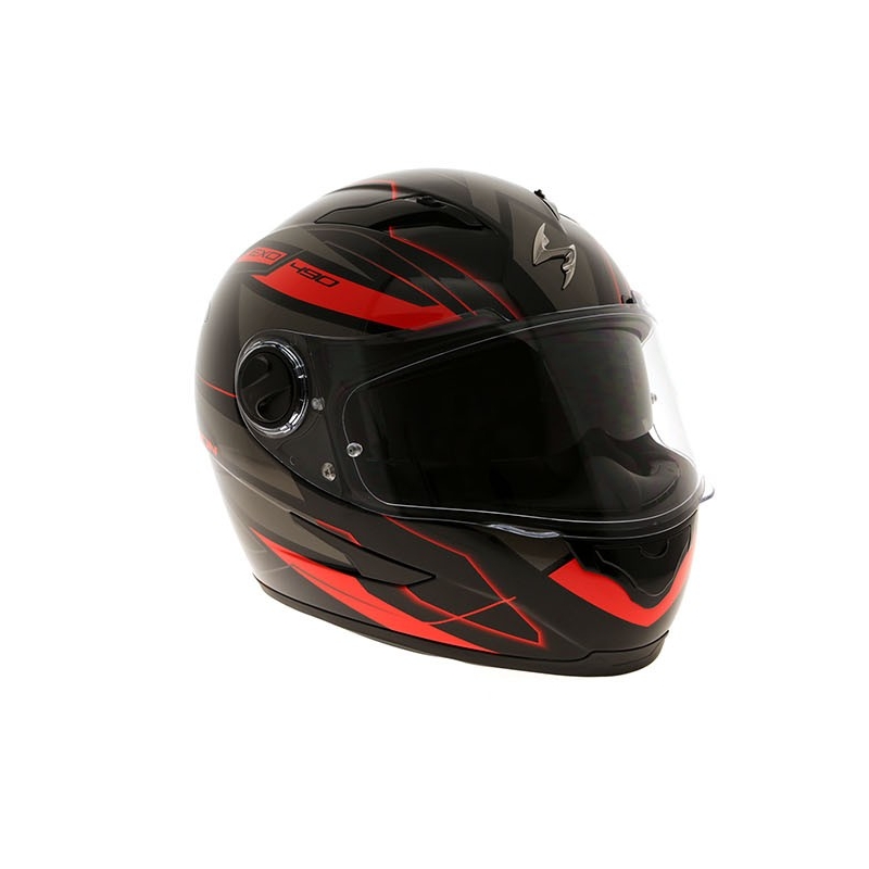 Integralna čelada Scorpion EXO-490 Nova črno-rdeča