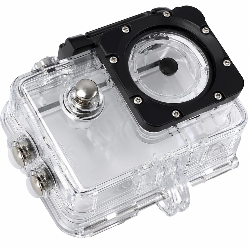 Vodoodporno ohišje za akcijsko kamero MaxTo Action Cam 5K, prozorno