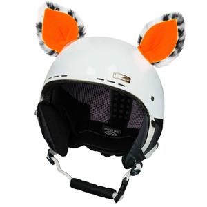Ušesa za čelado Cat neon oranžna