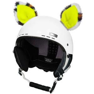 Ušesa za čelado Cat neon rumena