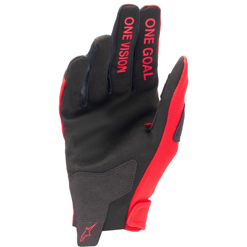 Alpinestars Radar rdeče-srebrne motokros rokavice