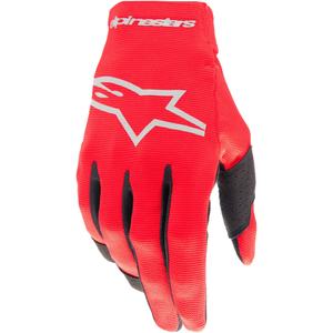 Alpinestars Radar rdeče-srebrne motokros rokavice