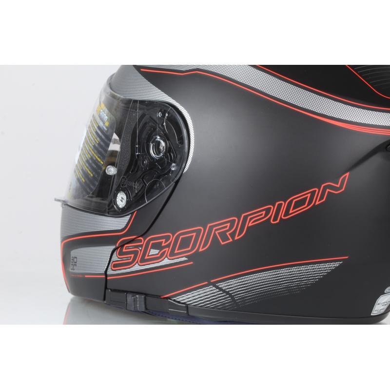 Motoristična čelada Scorpion EXO-3000 Stroll black matte-red razprodaja