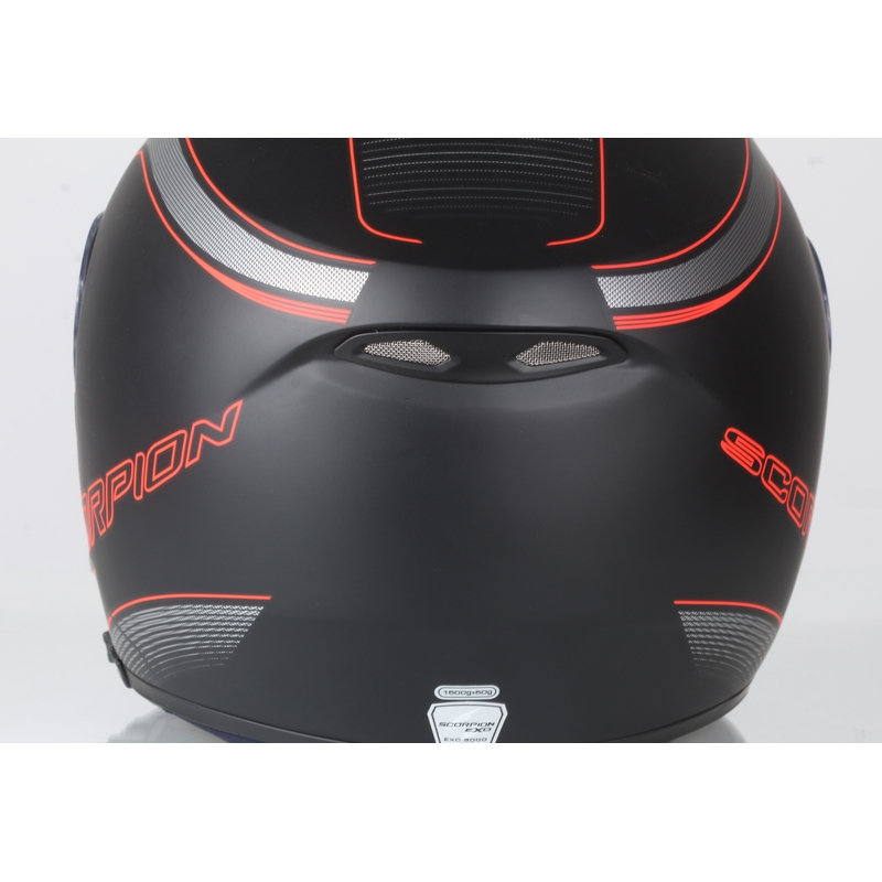 Motoristična čelada Scorpion EXO-3000 Stroll black matte-red razprodaja