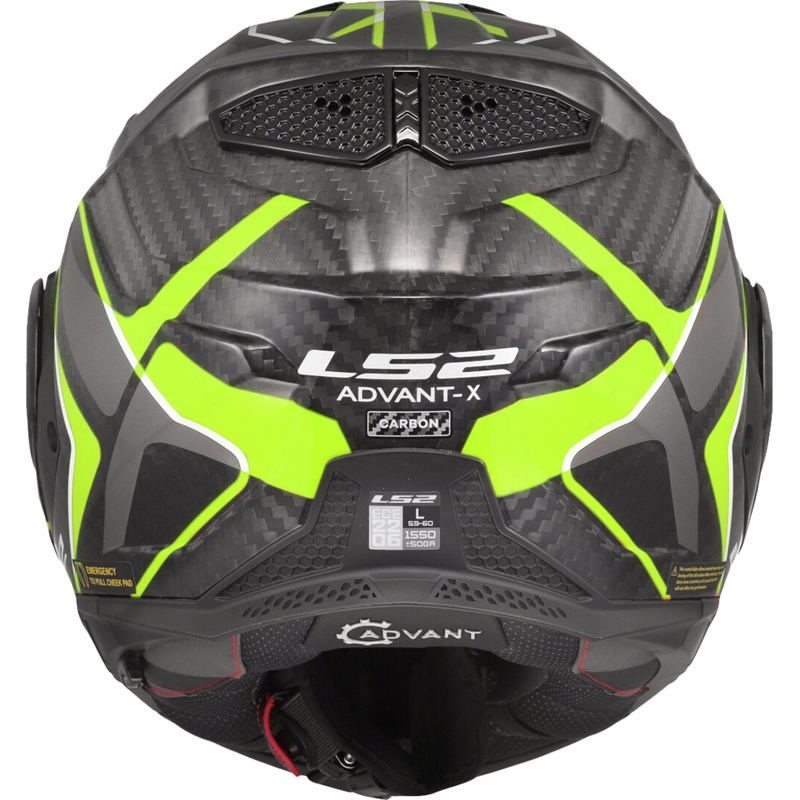 Motoristična čelada LS2 FF901 Advant XC Future II črno-fluo rumena