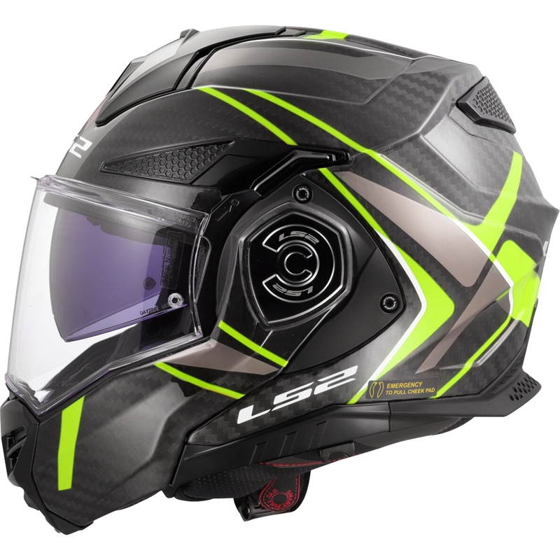 Motoristična čelada LS2 FF901 Advant XC Future II črno-fluo rumena