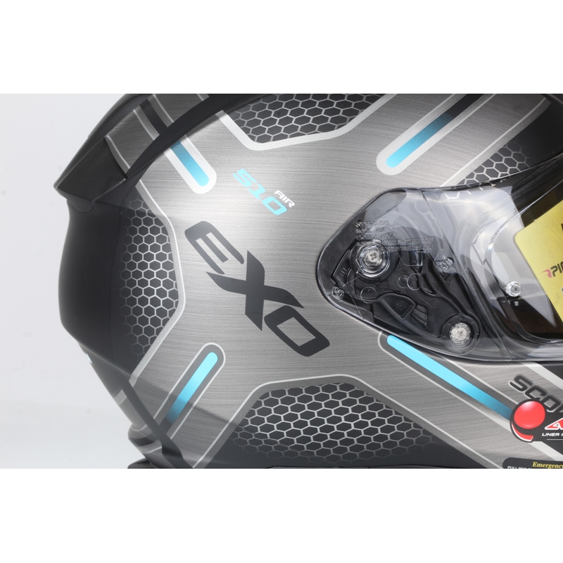 Integralna motoristična čelada Scorpion EXO-510 Air Route črna mat-modra