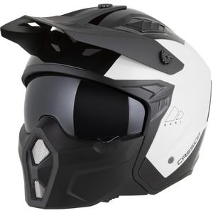 Modularna motoristična čelada Cassida Cross Country Dual belo-črna