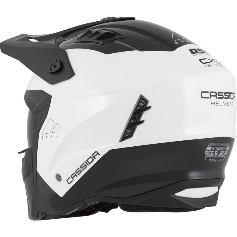 Modularna motoristična čelada Cassida Cross Country Dual belo-črna